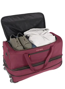 Torba podróżna Travelite Basics Doubledecker L - bordowy - Torby podróżne - miniaturka - grafika 5