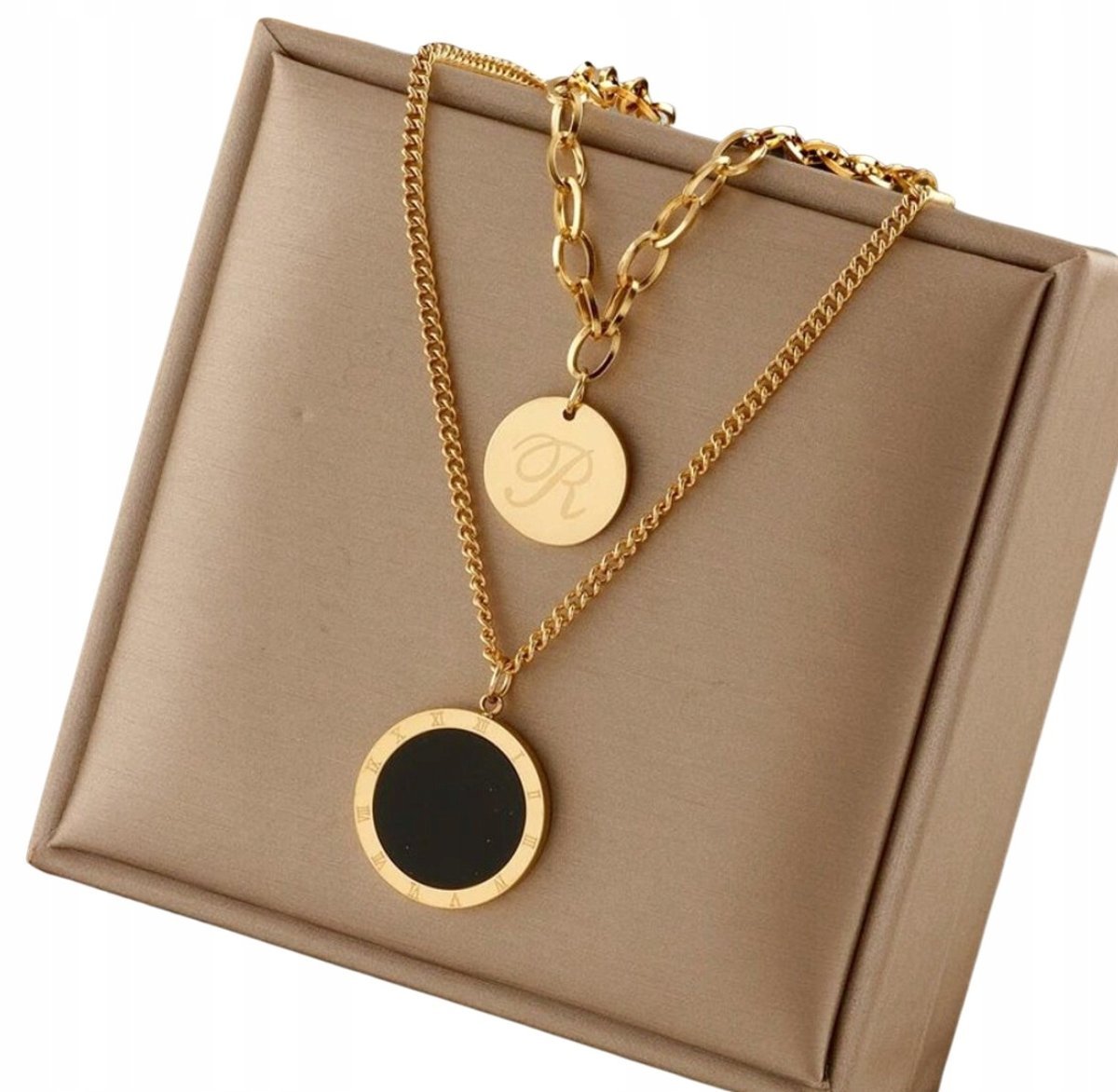 Złoty Naszyjnik Boho Celebrytka 18K