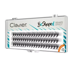 Clavier BeShaped Kępki Rzęs skręt B 12 mm - Sztuczne rzęsy i akcesoria - miniaturka - grafika 1