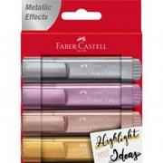 Zakreślacze - Faber Castell Zakreślacz 1546 metaliczny 4 kolory 154640 Faber Castell - miniaturka - grafika 1