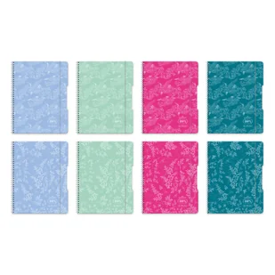 Brulion na spirali Herlitz B5 80k kratka ECO PP Mix Colors - Notesy i bloczki - miniaturka - grafika 1