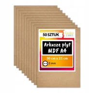 Dekoratorstwo - Creative Deco płyta MDF do cięcia laserem, A4 3mm, 30x21 cm, 50 sztuk - miniaturka - grafika 1