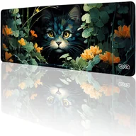 Podkładki pod mysz - DUŻA PODKŁADKA POD MYSZKĘ Ukryty Kot 80x30 TILT XL Wytrzymała XXL - miniaturka - grafika 1