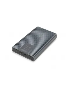 Obudowa/Stacja klonująca DIGITUS USB 3.1 Typ C na dyski SSD M.2 NVMe 20Gbps aluminiowa, beznarzędziowa - Obudowy i kieszenie na dyski twarde - miniaturka - grafika 1