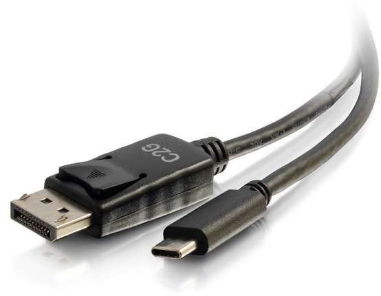C2G 6ft USB C to DisplayPort Cable - 4K 30Hz - Externer Videoadapter - USB-C - DisplayPort - Schwarz