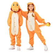 Stroje karnawałowe - Piżama Onesie Kigurumi Kostium Przebranie Charmander Dzieci 95-105cm - miniaturka - grafika 1