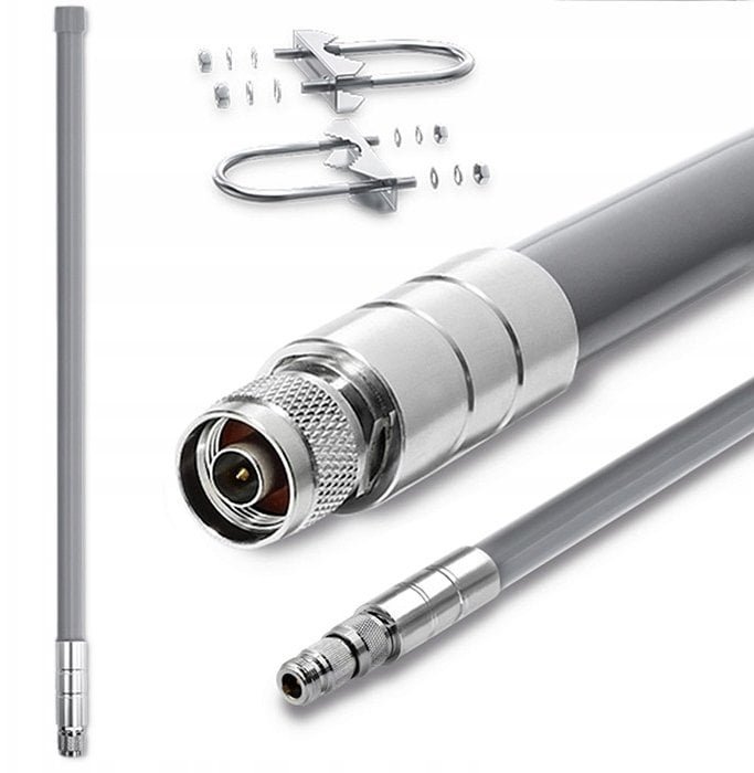 Qoltec Antena LoRa 12dBi dookólna zewnętrzna włókno szklane 868 MHz 1.5m