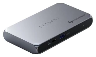 Satechi Thunderbolt 4 Slim Hub Pro Port DC 20V 1x USB 3.2 Gen. 2 1x TB4 Upstream 96W PD 3x TB 4 space gray ST-HT4SHM-EU - Stacje dokujące i replikatory portów - miniaturka - grafika 1