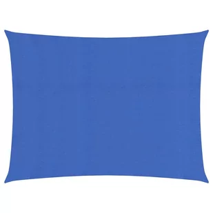 vidaXL Żagiel przeciwsłoneczny, 160 g/m, niebieski, 2,5x3,5 m, HDPE vidaXL - Parasole ogrodowe - miniaturka - grafika 1