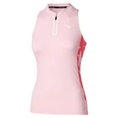 Koszulki sportowe damskie - Damski podkoszulek Mizuno Daybreakers Printed Tank W Barely Pink M - miniaturka - grafika 1
