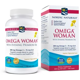 Omega Pharma Nordic Naturals Woman (120 kaps) Nordic Naturals 8EF4-42472 - Witaminy i minerały - miniaturka - grafika 1