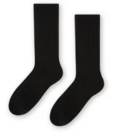 Skarpetki męskie - SKARPETY STEVEN 085 WEŁNA (kolor czarny, rozmiar 44-46) - miniaturka - grafika 1