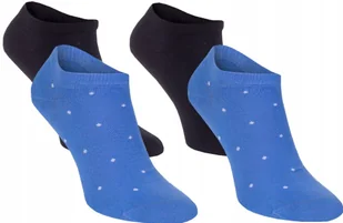 Tommy Hilfiger Skarpety Męskie Stopki 39-42 Granat Niebieska Kropki - Skarpetki męskie - miniaturka - grafika 1