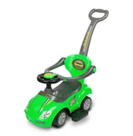 Chodziki - Caretero Jeździk Race Car Green - miniaturka - grafika 1