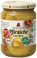 Owoce w puszkach i słoikach - Zwergenwiese Brzoskwinie połówki w lekkim syropie (słoik) 175 g Bio - żywność - miniaturka - grafika 1