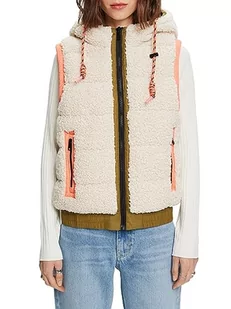 ESPRIT Kamizelka damska, 295/kremowy beżowy, XXS - Kamizelki damskie - miniaturka - grafika 1