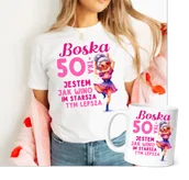 Koszulki i topy damskie - Damska koszulka na 50 urodziny - zestaw na prezent na 50 - miniaturka - grafika 1