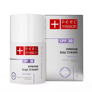 Krem na dzień z bakuchiolem - skóra dojrzała i trądzik - filtry SPF 30 - Peel Mission - Intense - Day Cream SPF30 Bakuchiol - 50 ml - Kremy do twarzy - miniaturka - grafika 1