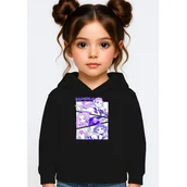 Bluzy dla dziewczynek - BLUZA DZIECIĘCA K-POPOWE ŁOWCZYNIE DEMONÓW HUNTRIX 104 Z KAPTUREM - miniaturka - grafika 1