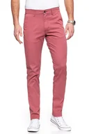 Spodnie męskie - Wrangler, Spodnie męskie, Chino Brick Red W16Lhe68G, rozmiar W31 L34 - miniaturka - grafika 1