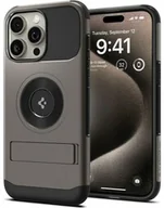 Etui i futerały do telefonów - Spigen Etui Slim Armor Mag MagSafe do iPhone 15 Pro, stalowe - miniaturka - grafika 1