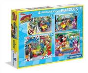 Puzzle - Clementoni Puzzle 20+60+100+180 Mickey 07718 - miniaturka - grafika 1