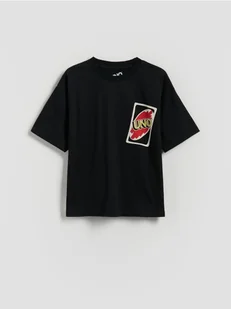 Reserved - T-shirt z nadrukiem - czarny - Koszulki dla chłopców - miniaturka - grafika 1