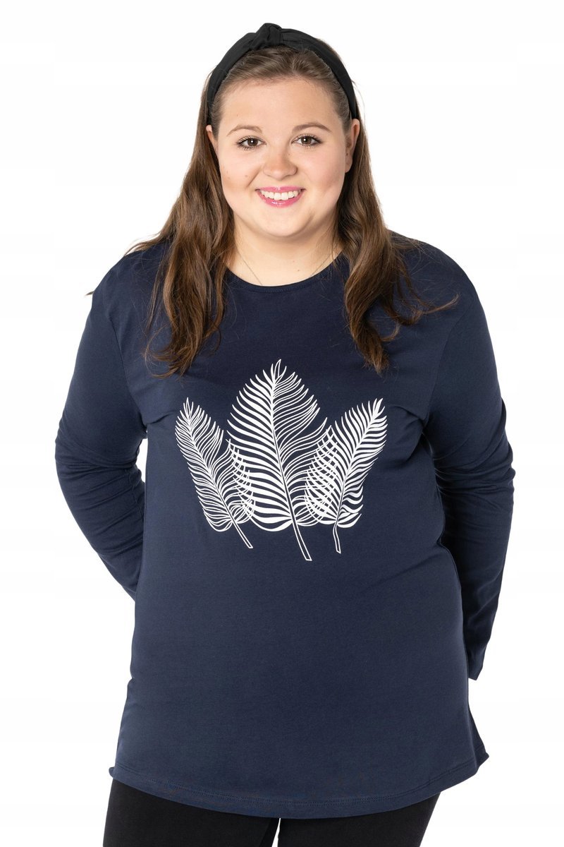 Bluzka Damska Koszulka z Długim Rękawem 2013-3 4XL