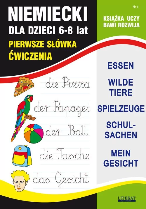 Niemiecki dla dzieci. 6-8 lat. Pierwsze słówka. Ćwiczenia