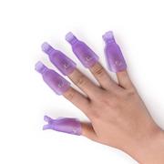 Akcesoria do paznokci - Silcare Plastikowe klipsy do usuwania hybryd z paznokci - Purple - miniaturka - grafika 1