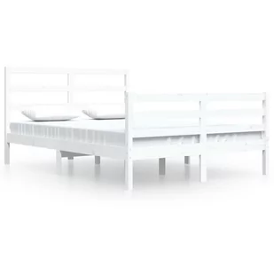 Lumarko Rama łóżka, biała, lite drewno sosnowe, 140x200 cm - Łóżka - miniaturka - grafika 3