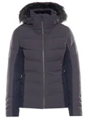 Kurtki narciarskie - Salomon Kurtka narciarska Icetown LC1209200 Szary Regular Fit - miniaturka - grafika 1