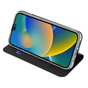 Dux Ducis Skin Pro kabura etui pokrowiec z klapką iPhone 14 Pro Max czarny - Etui i futerały do telefonów - miniaturka - grafika 2