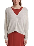 Swetry damskie - ESPRIT Collection Z wełną/alpaką: kardigan z dzianiny żebrowanej - miniaturka - grafika 1
