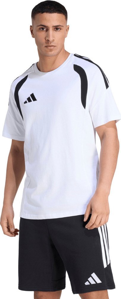 Adidas Koszulka męska adidas Tiro 26 League Tee biało-czarna KC3698 2XL