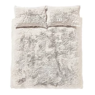 Kremowa pościel dwuosobowa z mikropluszu 200x200 cm Cuddly – Catherine Lansfield - Pościel - miniaturka - grafika 1