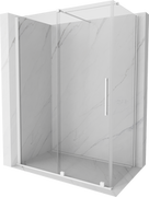 Kabiny prysznicowe - Mexen Velar kabina prysznicowa rozsuwana 150x70 cm, transparent, biała - 871-150-070-01-20 - miniaturka - grafika 1