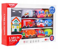 Zabawki sensoryczne - MIĘKKIE SAMOCHODY BEZPIECZNE DLA NAJMŁODSZYCH MATA DO ZABAWY ULICA - miniaturka - grafika 1