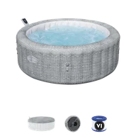 Baseny ogrodowe - BESTWAY Dmuchane SPA Lay-Z Bali Grey 6 osobowe 6001N - miniaturka - grafika 1