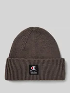 Czapki męskie - Czapka z imitacji dzianiny model ‘Rib’ - miniaturka - grafika 1