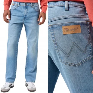 Wrangler TEXAS Clever KLASYCZNE SPODNIE JEANSOWE BLUE DżINS W34 L32 - Spodnie męskie - miniaturka - grafika 1