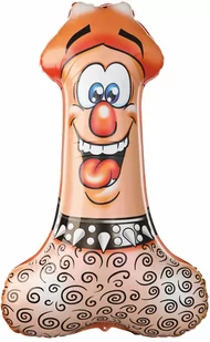 Balon foliowy Penis - 90 cm - 1 szt. - Wieczór panieński i kawalerski - miniaturka - grafika 1