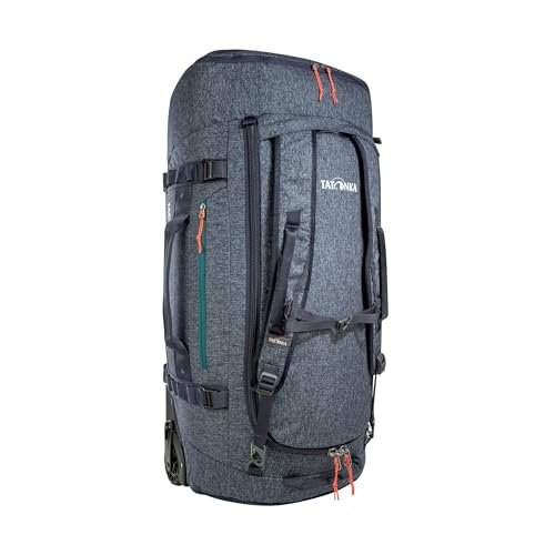 Tatonka Wózek Duffle Roller 80 – składana torba podróżna z kółkami i funkcją plecaka – możliwość schowania we własnej kieszeni w pokrywie – pojemność 80 litrów, grantowy, 80 Liter, Duży wózek bez ramy