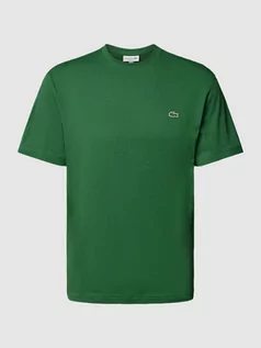 Koszulki męskie - T-shirt z okrągłym dekoltem i wyhaftowanym logo - grafika 1