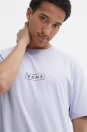 Koszulki męskie - Vans t-shirt bawełniany męski kolor fioletowy z nadrukiem - miniaturka - grafika 1