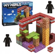 Klocki - Klocki MAGNETYCZNE Minecraft 120 elementów PIKSELE SZEŚCIANY - miniaturka - grafika 1
