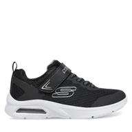 Buty dla chłopców - Sneakersy Skechers Microspec Max 403818L/BLK Niebieski - miniaturka - grafika 1