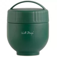 Lunch boxy - Vialli Design Termos z pojemnikiem i łyżką Fuori zielony 30336 680 ml - miniaturka - grafika 1