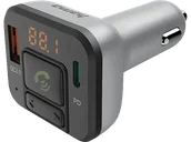 Transmitery FM - Transmiter FM HAMA 14169 Bluetooth Srebrno-czarny - miniaturka - grafika 1