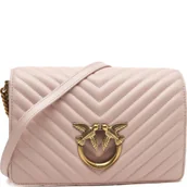 Torebki damskie - Pinko Skórzana torebka na ramię LOVE CLICK CLASSIC SHEEP NAPPA - miniaturka - grafika 1